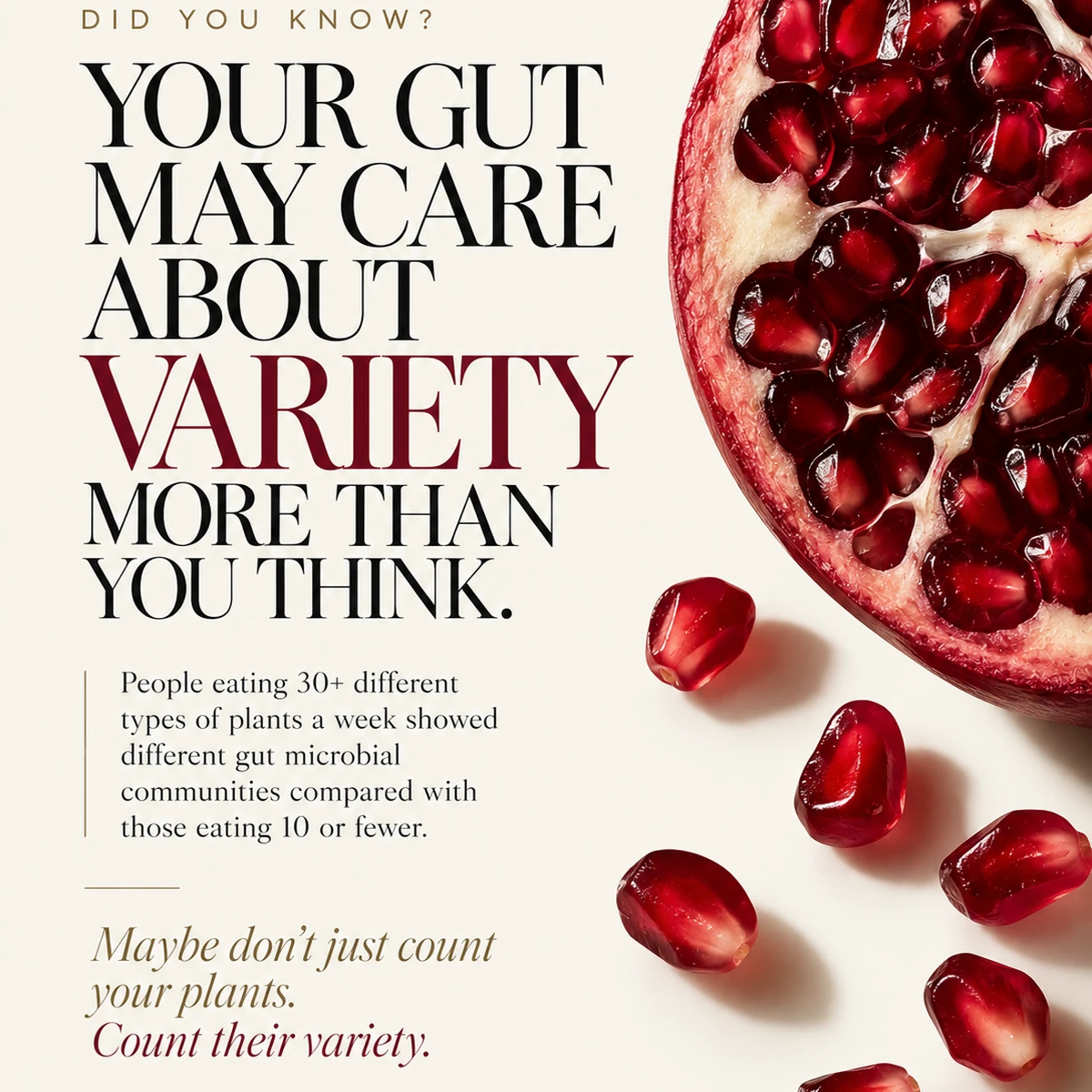 Does Your Gut Care About Variety?
